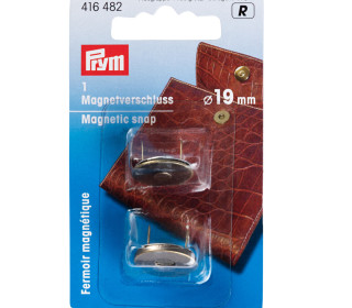 1 Magnet-Verschluss - Rund - Metall - 19mm - Prym - Altmessing