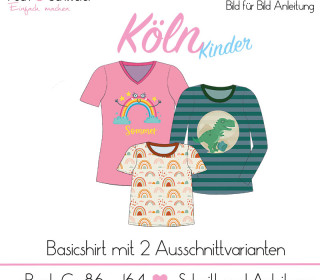 (E-Book) Basicshirt „Köln“ Kinder  Gr. 86 - 164 Pechundschwefel Pech&Schwefel Pech und Schwefel