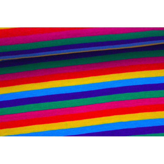 Jersey Geringelt Bunt Regenbogen