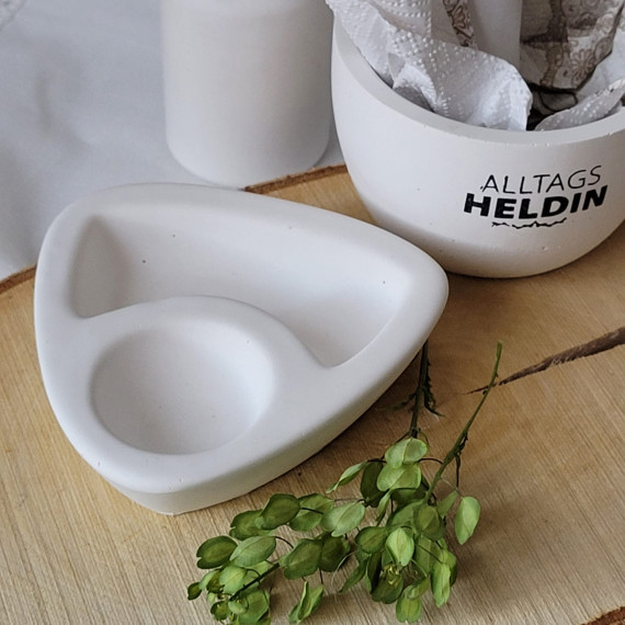 Silikon - Gießform - Eierbecher mit Ablage - klassisch - vielfältig nutzbar
