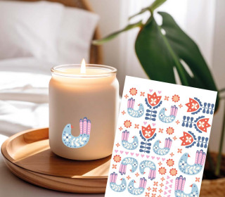 Rub-On Sticker - Folksy Flowers - Birds - Kathi Bondzio - Tante Henni Rub-Ons - vielfältig nutzbar