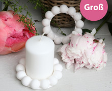 Silikon - Gießform - Kugelring - Teelichthalter - Ring aus Kugeln - Groß - vielfältig nutzbar - Bubble