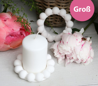 Silikon - Gießform - Bubbles Kugelring - Teelichthalter - Ring aus Kugeln - Groß - vielfältig nutzbar - Bubble