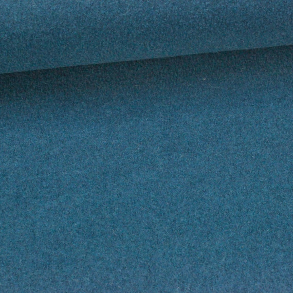 Wolle - Walkstoff - Uni - Blau
