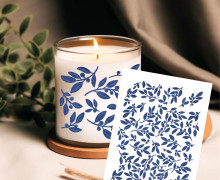 Rub-On Sticker - Branches - Blau - KnilchArt Design - Tante Henni Rub-Ons - vielfältig nutzbar