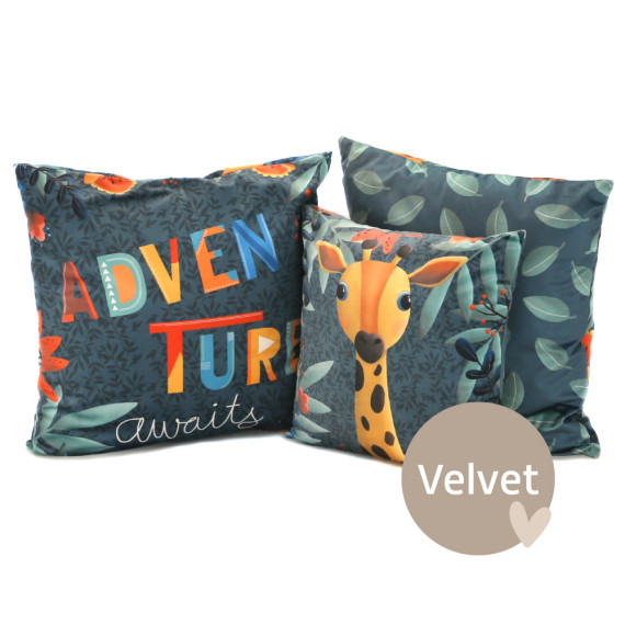 Kissenstoff - DIY - Kissen-Set - Adventure Collection - Frida Kreativ - Velvet - abby and amy