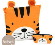 Kissenstoff - DIY-Tierkissen - Adorable Animals - Tiger - Velvet - abby and amy