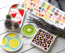 Outdoorstoff - Summer Vibes 2.0 - Inlays für Silikon - Probierset - studio.mARTinchen - abby and amy