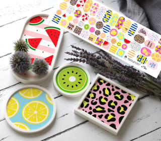 Outdoorstoff - Summer Vibes 2.0 - Inlays für Silikon - Probierset - studio.mARTinchen - abby and amy