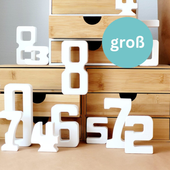 Silikon - Gießform - Besondere Zahlen - 1-10 - groß - vielfältig nutzbar