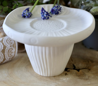 Silikon - Gießform - Pilz Etagere - zweifach nutzbar - Dekoteller und Kerzenschale - 2-teilig - vielfältig nutzbar