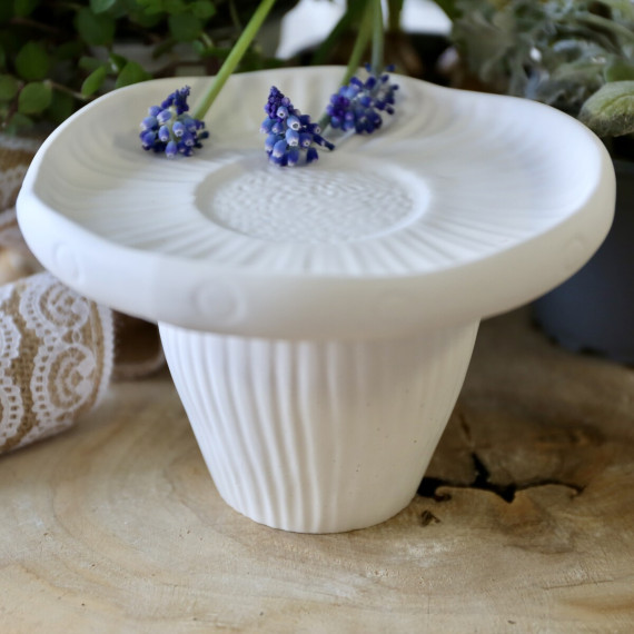 Silikon - Gießform - Pilz Etagere - zweifach nutzbar - Dekoteller und Kerzenschale - 2-teilig - vielfältig nutzbar