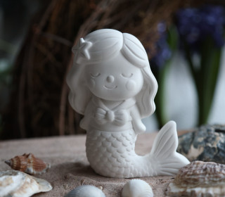 Silikon - Gießform - große Meerjungfrau - Seebären Bande - maritim - vielfältig nutzbar