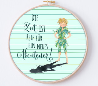 DIY Stickrahmen - Ein neues Abenteuer - Stickrahmen Bild - Wildblume - zum Selbermachen