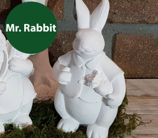 Silikon - Gießform - Mr. & Mrs. Rabbit - Osterhasen - Mr. Rabbit - vielfältig nutzbar