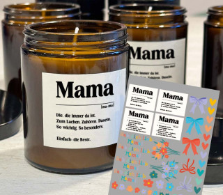 Rub-On Sticker - Mama - die Beste - Tante Henni Rub-Ons - vielfältig nutzbar