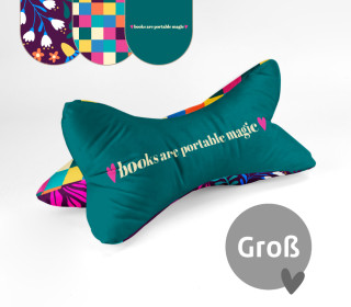 DIY-Nähset - Leseknochen - Groß - Books Are Portable Magic - Hamburger Liebe - Velvet - abby and amy