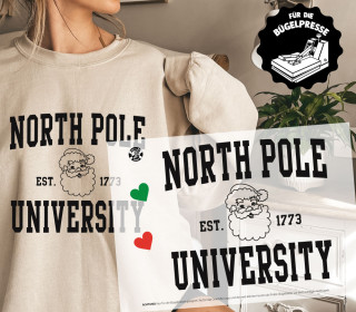 Onkel Bo's Bügelbilder - DIN A4 - North Pole University - BIG - Weihnachten