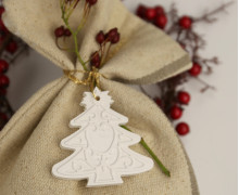 Silikon - Gießform - Tannenbaum - 4er Set - Anhänger - vielfältig nutzbar