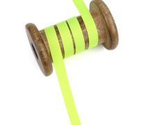 1m Ripsband - Schleifenband - Zierband - 10mm - Uni - Neongelb
