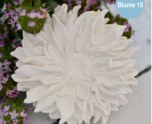 Silikon - Gießform - Blüte - Dekoblüte - sonnenförmige Blütenblätter - Blüte 15 - vielfältig nutzbar