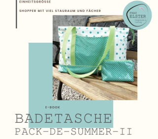 Badetasche / Digitale Nähanleitung inkl. A4-Schnittmuster