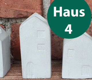 Silikon - Gießform - Kerzenhalter - für Stabkerzen - Kleine Häuser - Haus 4 - vielfältig nutzbar