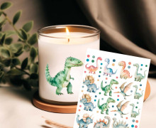 Rub-On Sticker - Awesome Dinosaurs - Tante Henni Rub-Ons - vielfältig nutzbar