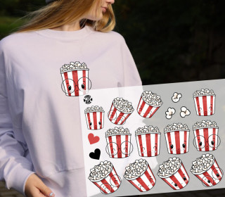 Onkel Bo's Bügelbilder - DIN A4 - PopcornBox - Rot
