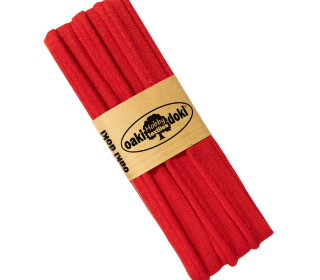 2 Meter Jersey Paspelband - 1,2cm x 2m - Zugeschnitten - oaki doki - Rot (620)