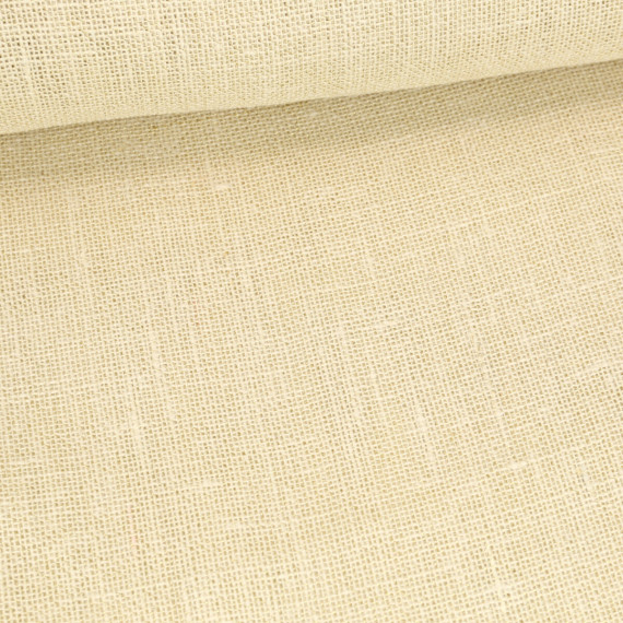 Jute - Naturfaser - Dekostoff - Weihnachten - Lurex - Ecru