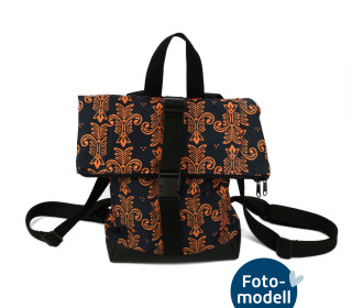 FOTOMODELL - Rucksack fertig genäht - Nepal - Prototyp - Klein - Outdoorstoff - Ornamente
