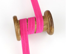 1m elastisches Schrägband  - Uni - 15mm - Pink