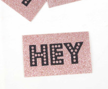 1 XXL GLITZERLABEL - Rosé - HEY