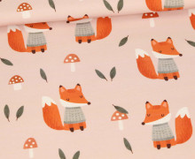 Sommersweat - Fall Foxes - Beigerosa - Bio Qualität - abby and me