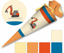 DIY-NÄHSET SCHULTÜTE - GESCHWISTERTÜTE - BAGGER