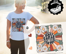 Onkel Bo's Bügelbilder - DIN A4 - Here Comes The Sun - Blumen