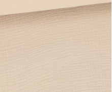 Musselin Knut - Muslin - Uni - 155cm - Double Gauze - Sand