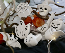 Silikon - Gießform - Halloween Mix - Matte - für 8 Figuren - vielfältig nutzbar