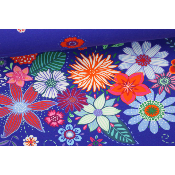 Sommersweat - Rapport - Blumenmeer - Farbenzauber - Bine Brändle - Blau