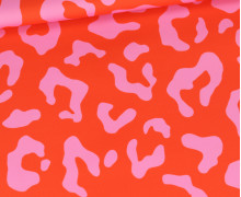 Outdoorstoff - Vibrant Valentine - Leo - Orangerot - abby and amy