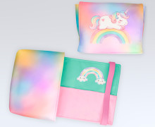 DIY-Nähset - Buch-Organizer - Einhorn - Softshell - abby and amy
