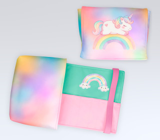 DIY-Nähset - Buch-Organizer - Einhorn - Softshell - abby and amy