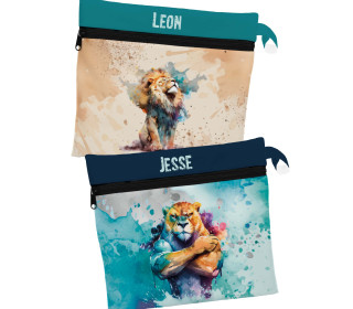DIY-Nähset - 2 Wetbags - Softshell - Cool Lion & Angry Lion - Splash