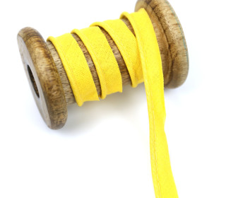1 Meter Paspelband - Baumwolle - Uni - Gelb