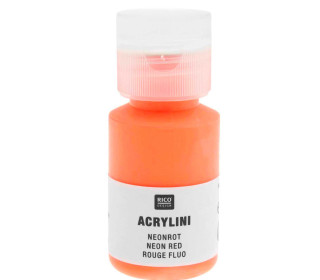 Acrylfarbe - Acrylini - 22ml - Matt - Geruchsarm - Rico Design - Neonrot