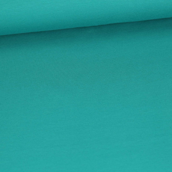 Jersey Smutje - Uni - 150cm - Aqua Dunkel - #763