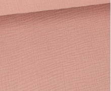 Musselin Knut - Muslin - Uni - 155cm - Double Gauze - Altrosé Hell