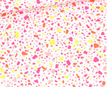 Outdoorstoff - Terrazzo Love - Pink/Orange/Gelb - Weiß - studio.mARTinchen - abby and amy