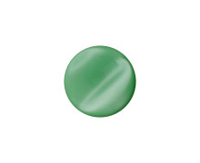 1 Polyesterknopf - Rund - 11mm - Öse - Uni - Glanz - Hellgrün